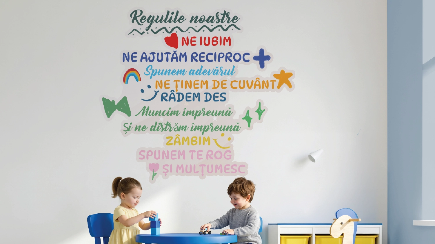 Sticker educativ Regulile noastre Mockup Sticker Regulile noastre - imagine 1