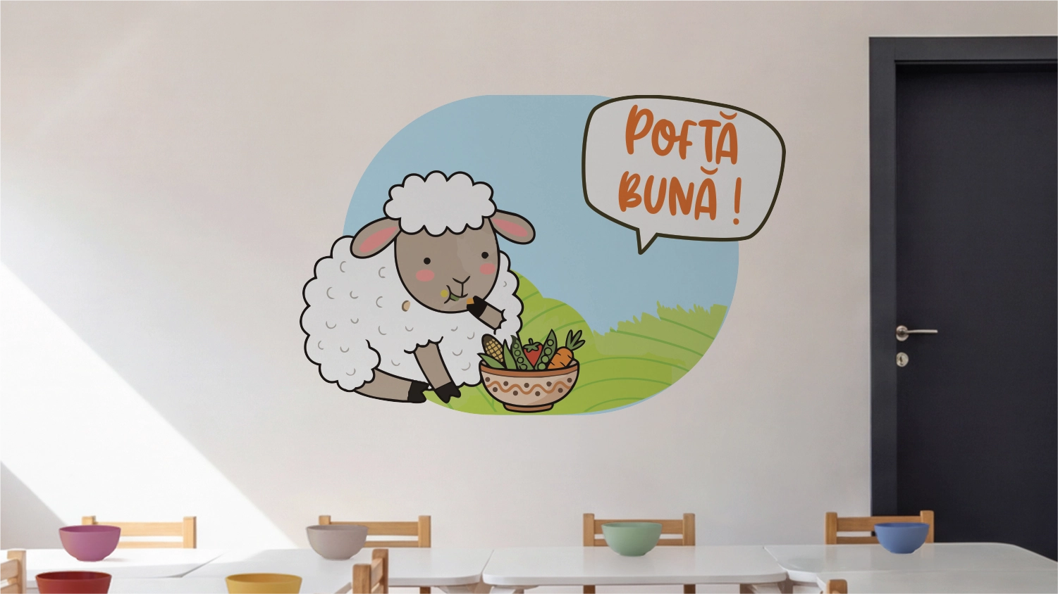 Sticker Animăluțe de pădure - Oita Pofticioasa Mockup Sticker Animalute de padure - Oita pofticioasa - imagine 1